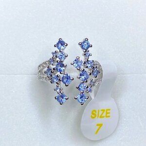 Aquamarine CZ Ring RBP8244 She Flies Free Size 7